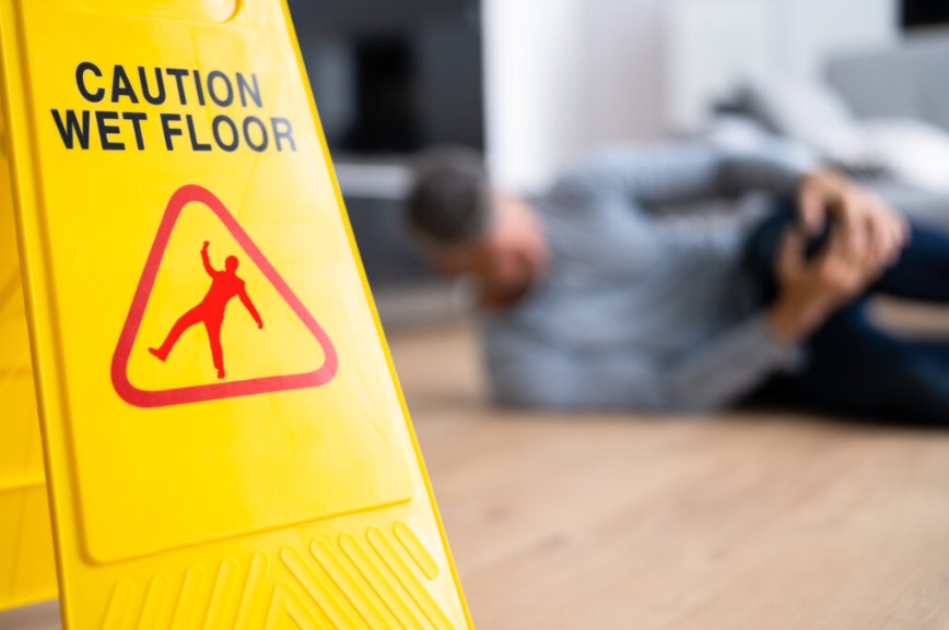 Wet floor sign
